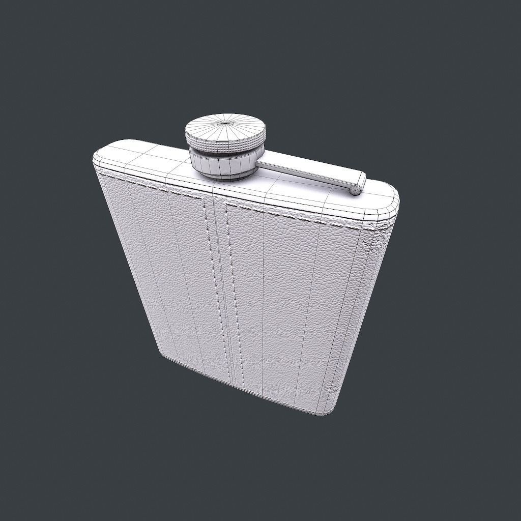Old Flask v1 Low-poly 3D model_19