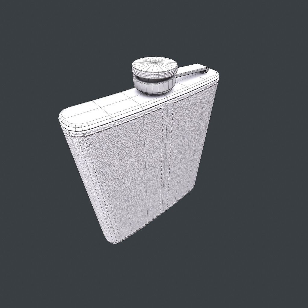 Old Flask v1 Low-poly 3D model_18