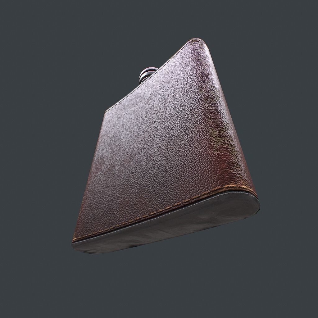 Old Flask v1 Low-poly 3D model_8