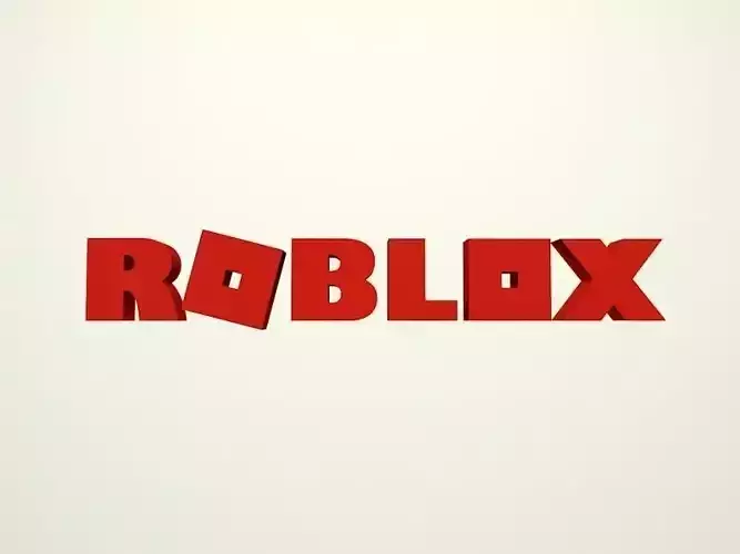 Cartoon Roblox Logo Low-poly 3D model