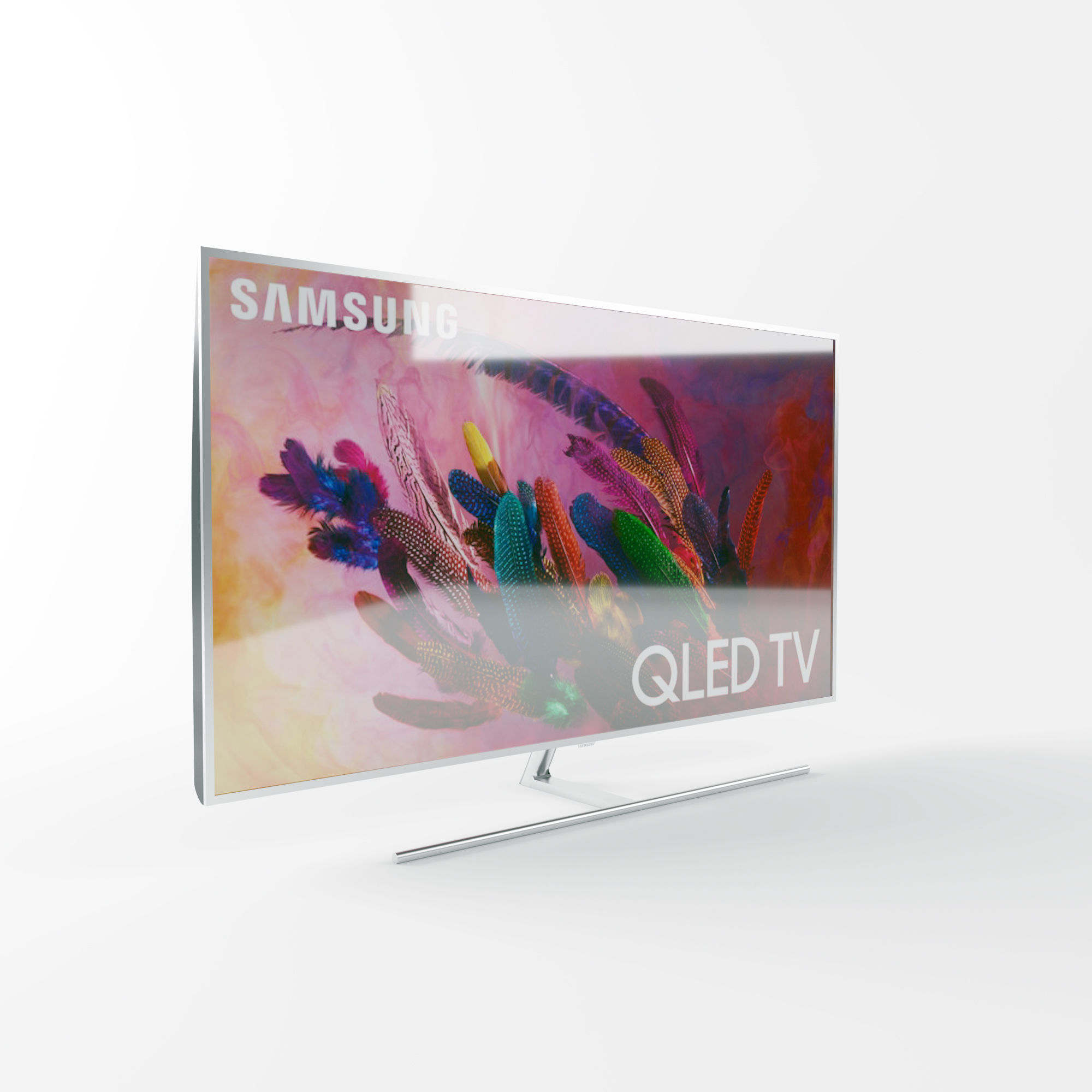 Samsung TV 2018 75inch QLED Smart 4K UHD  3D model_2