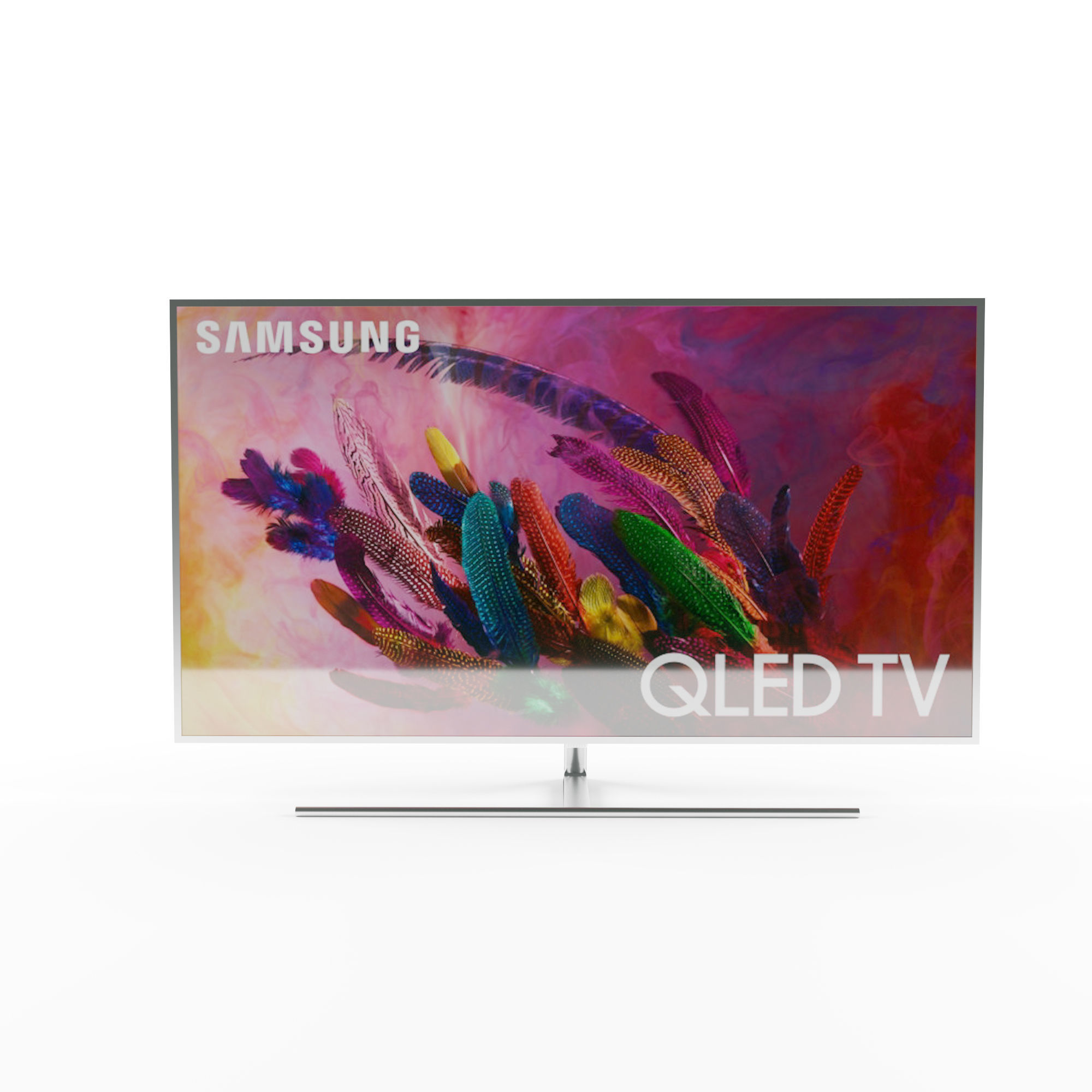 Samsung TV 2018 75inch QLED Smart 4K UHD  3D model_1