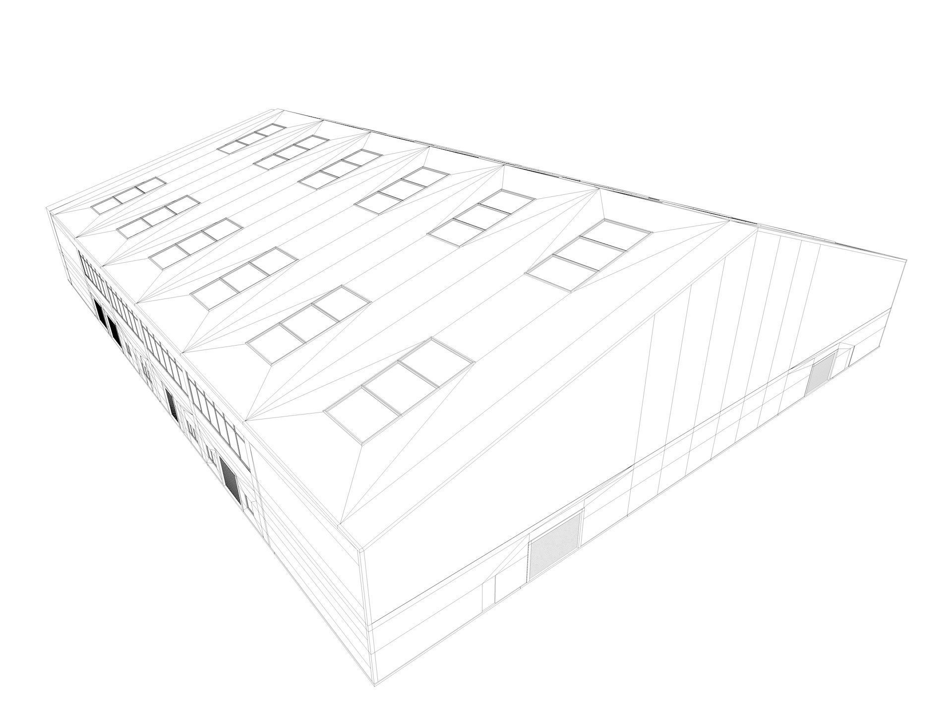 Warehouse interior and exterior 3d model 3D model_16