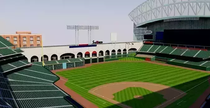 Minute Maid Park - Houston Astros stadium 3D model