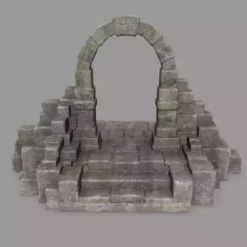 gate 7 stone arch with bricks
