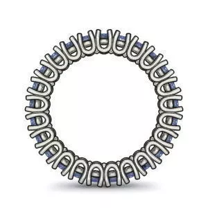 Diamond ring bend 3D print model Free 3D model