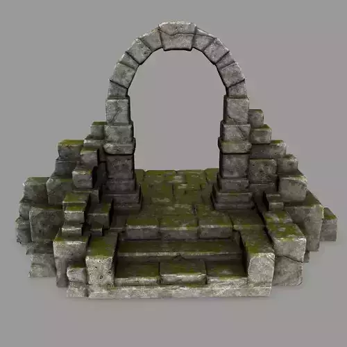 gate 8 stone archway with moss