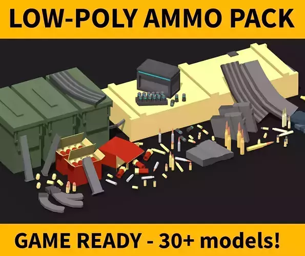 Low-Poly Ammo Pack
