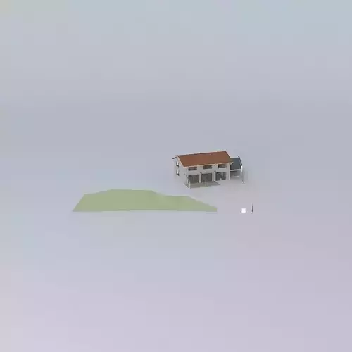 Individual wooden house architectural project