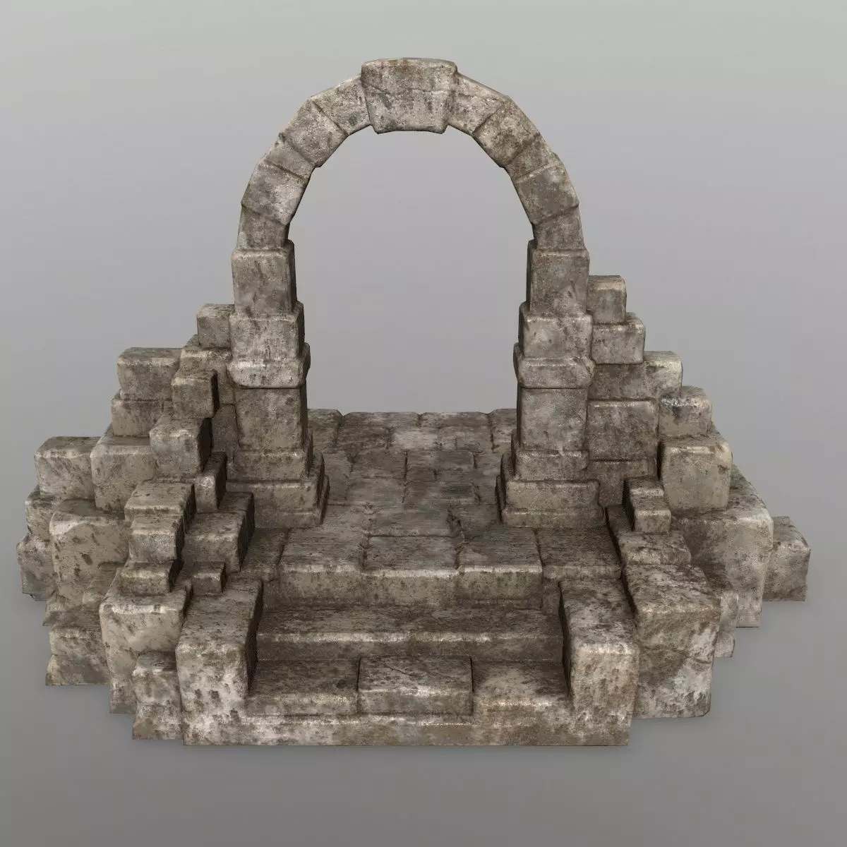 gate 10 Low-poly 3D model_0