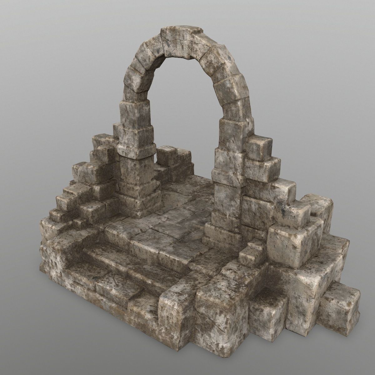 gate 10 Low-poly 3D model_7