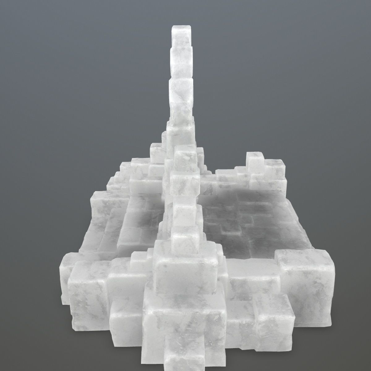ice temple 1 Low-poly 3D model_6