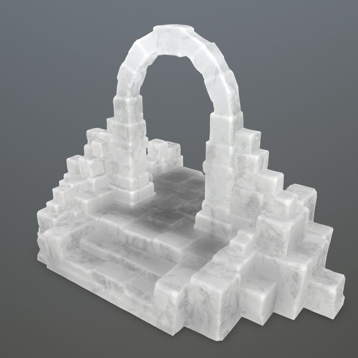 ice temple 1 Low-poly 3D model_7