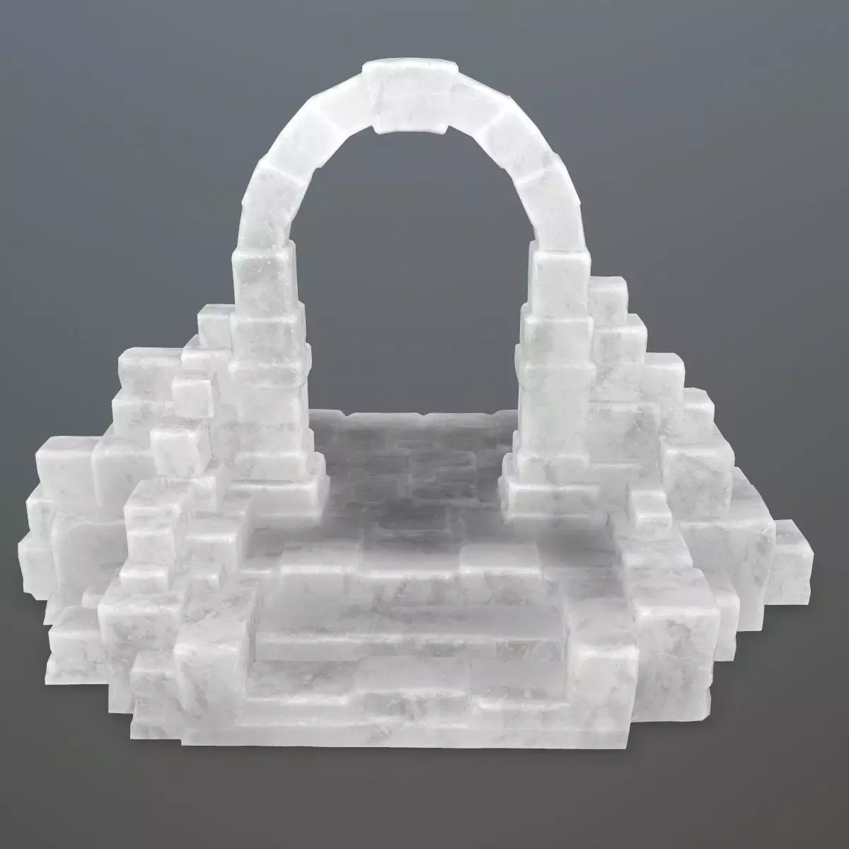 ice temple 1 Low-poly 3D model_0