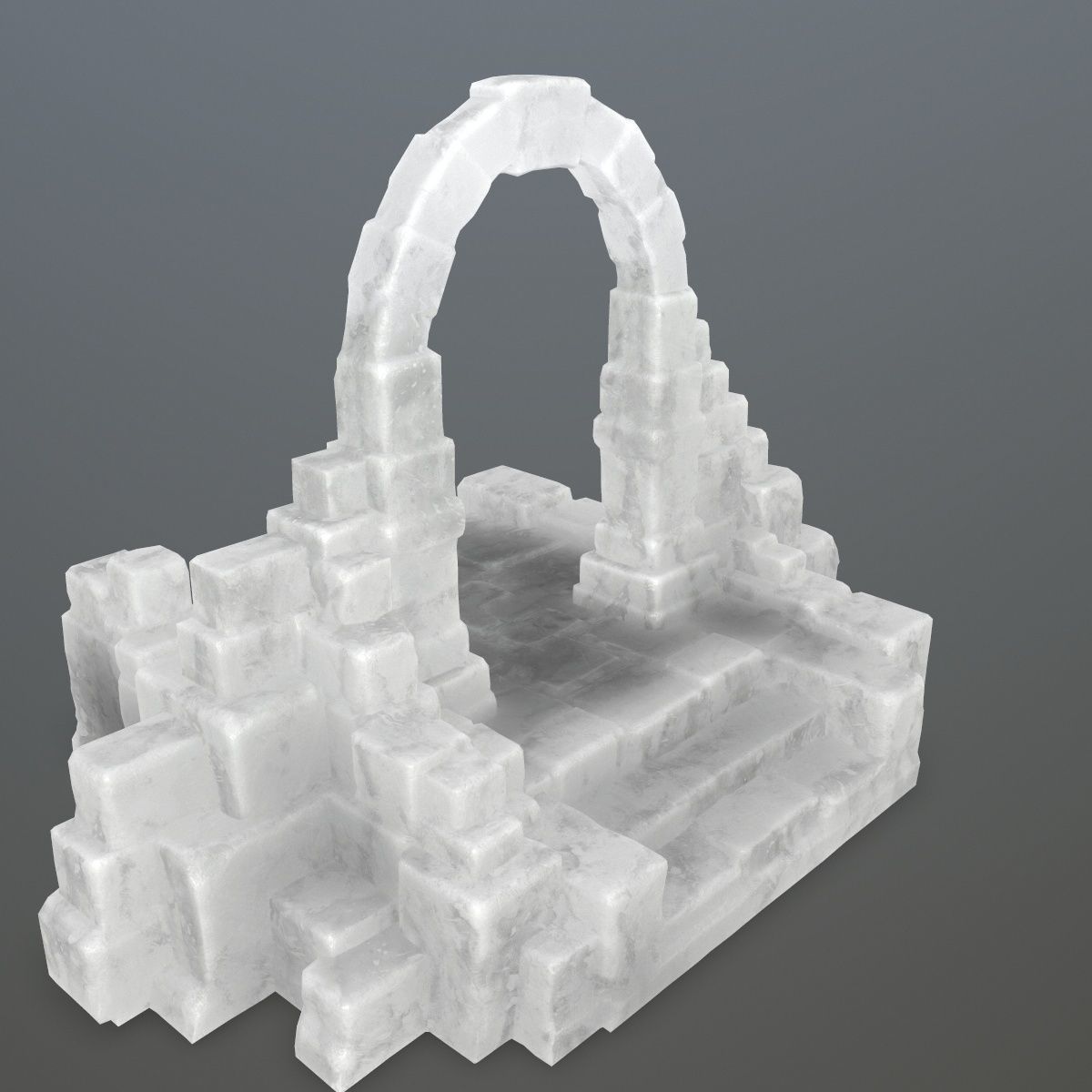 ice temple 1 Low-poly 3D model_1