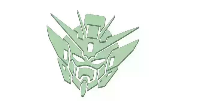 Gundam Head 3D print model
