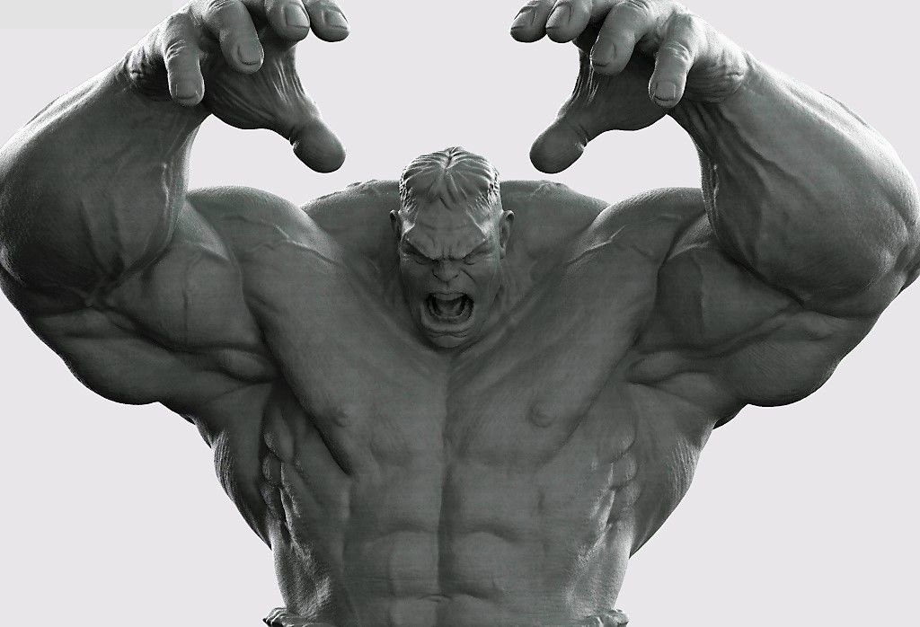 HULK  He is always angry   3D print model_1
