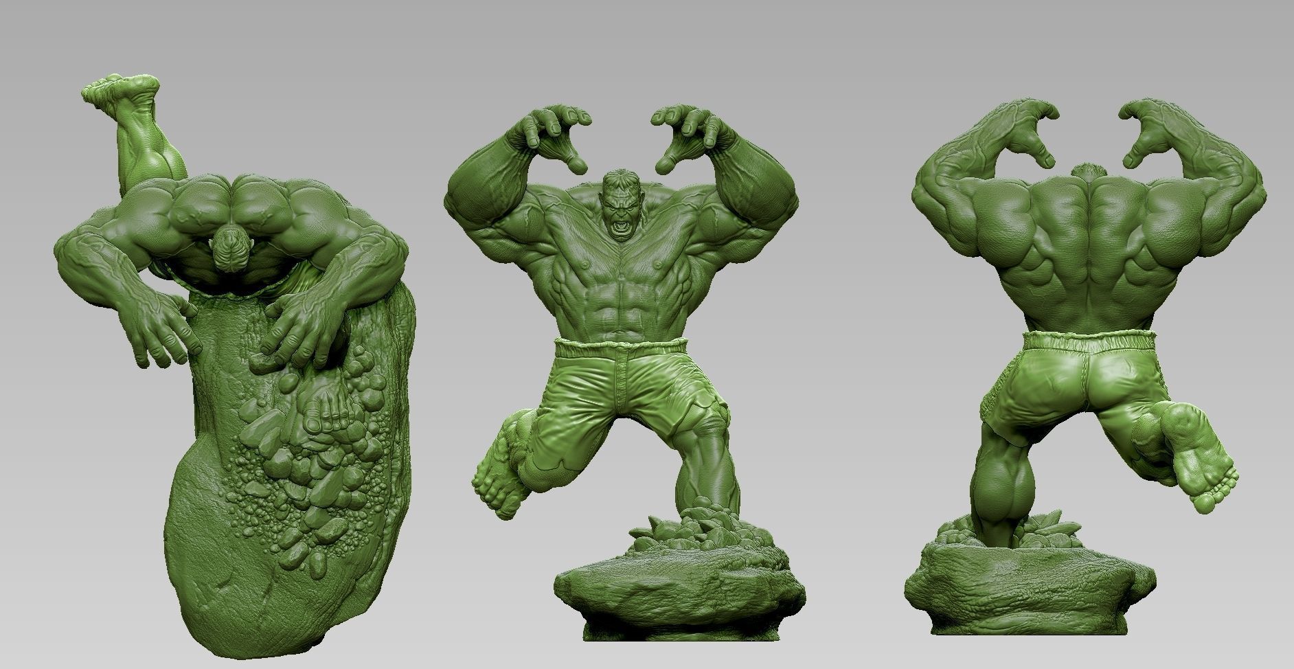 HULK  He is always angry   3D print model_13