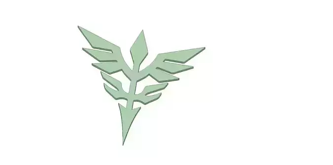 Gundam Zeon emblem 3D print model