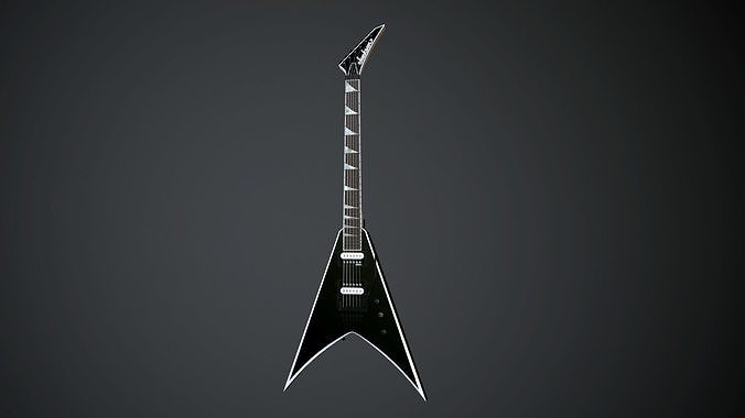 Jackson JS32 King V Electric Guitar Low-poly 3D model
