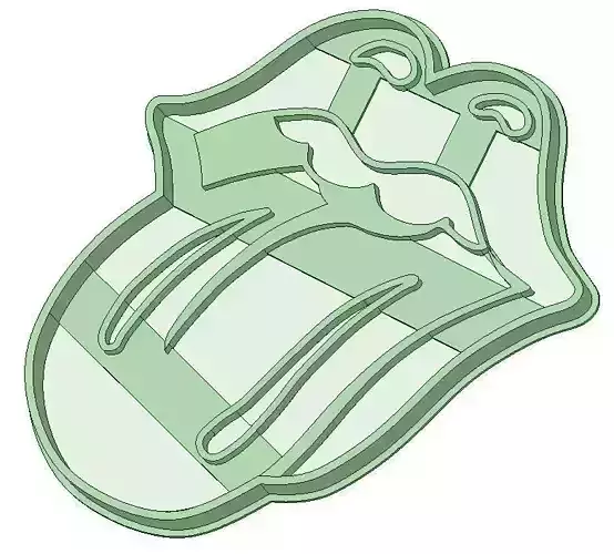 Rollin Stones cookie cutter