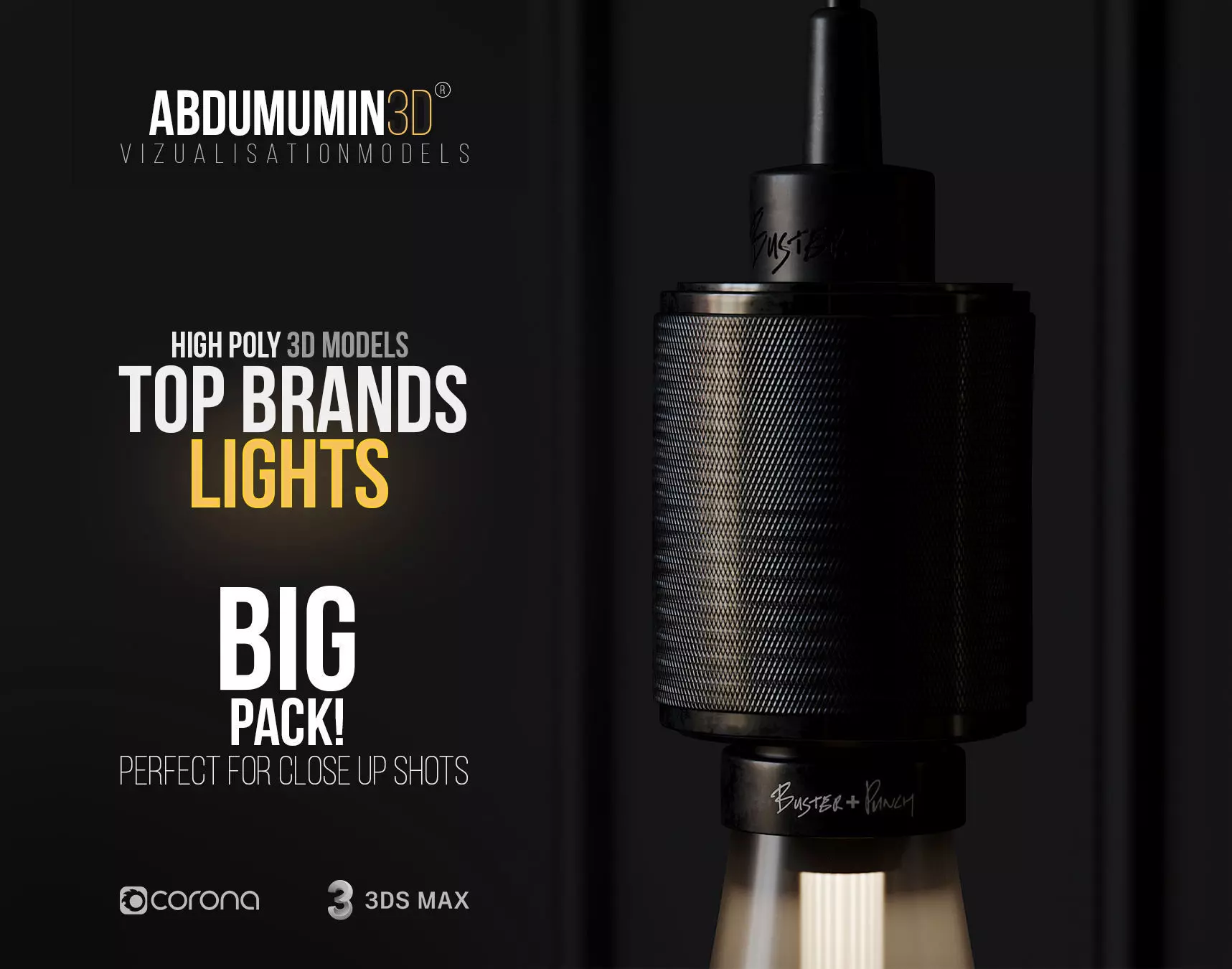 Top Brand Lights Models - BIG PACK 3D model_0