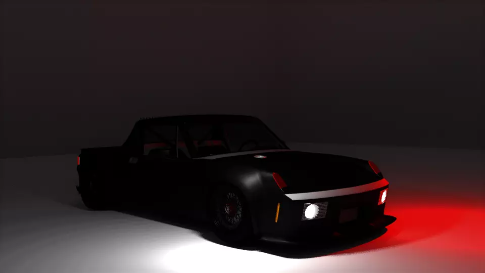 Porsche 914-6 gt 3D model_0
