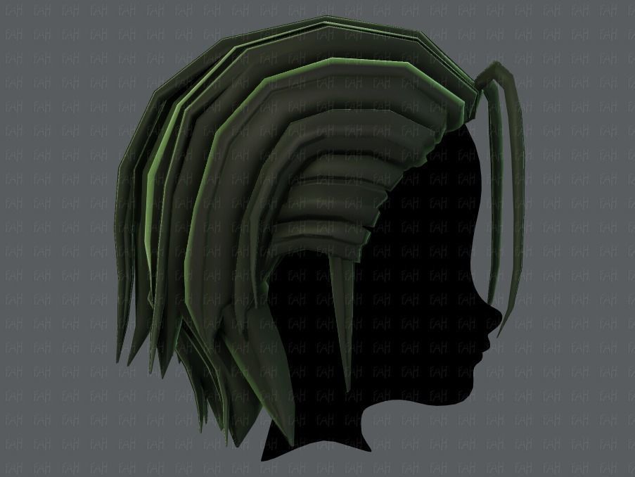 3D Hair style for boy V48 Low-poly 3D model_19
