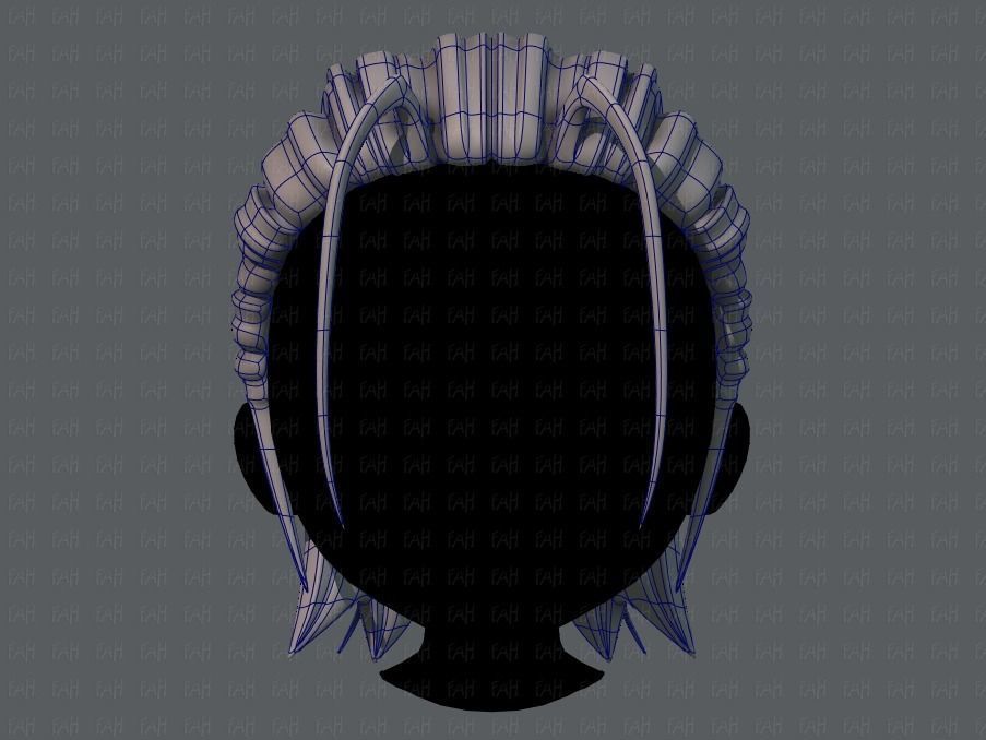 3D Hair style for boy V48 Low-poly 3D model_9