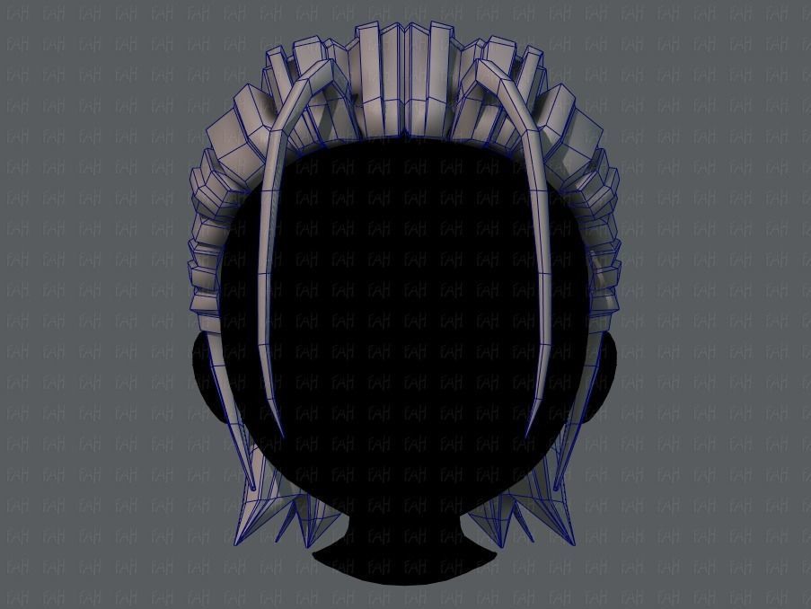 3D Hair style for boy V48 Low-poly 3D model_25