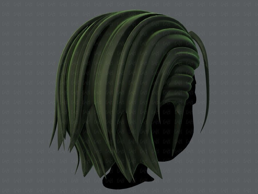 3D Hair style for boy V48 Low-poly 3D model_4