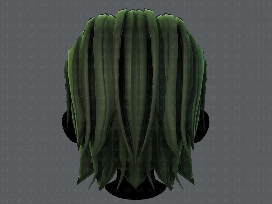 3D Hair style for boy V48 Low-poly 3D model_21
