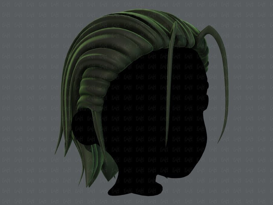3D Hair style for boy V48 Low-poly 3D model_2