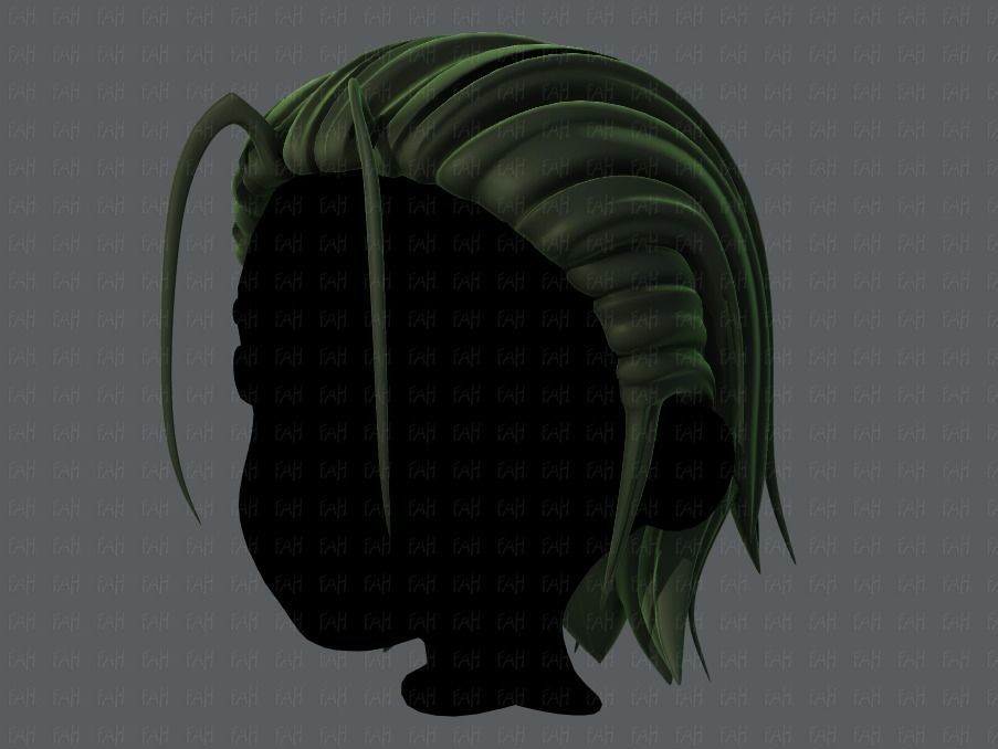 3D Hair style for boy V48 Low-poly 3D model_8