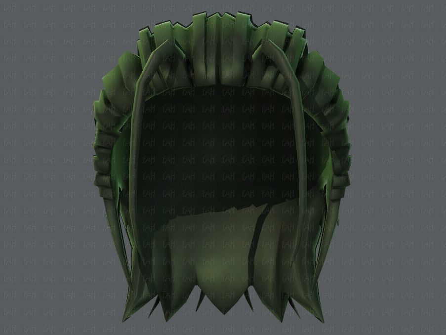 3D Hair style for boy V48 Low-poly 3D model_39