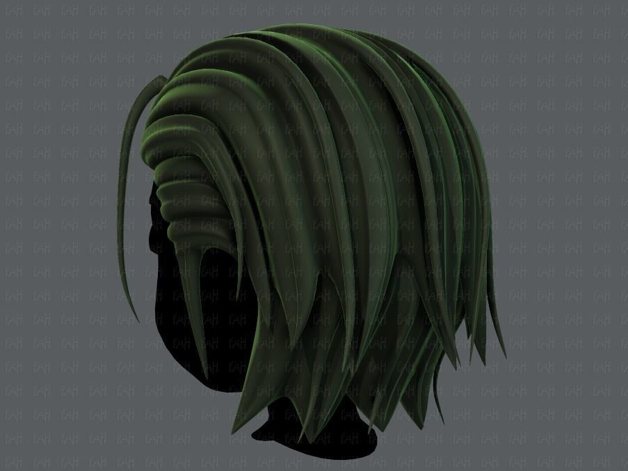 3D Hair style for boy V48 Low-poly 3D model_6