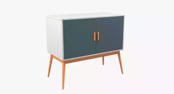 Retro Style Wooden Storage Sideboard
