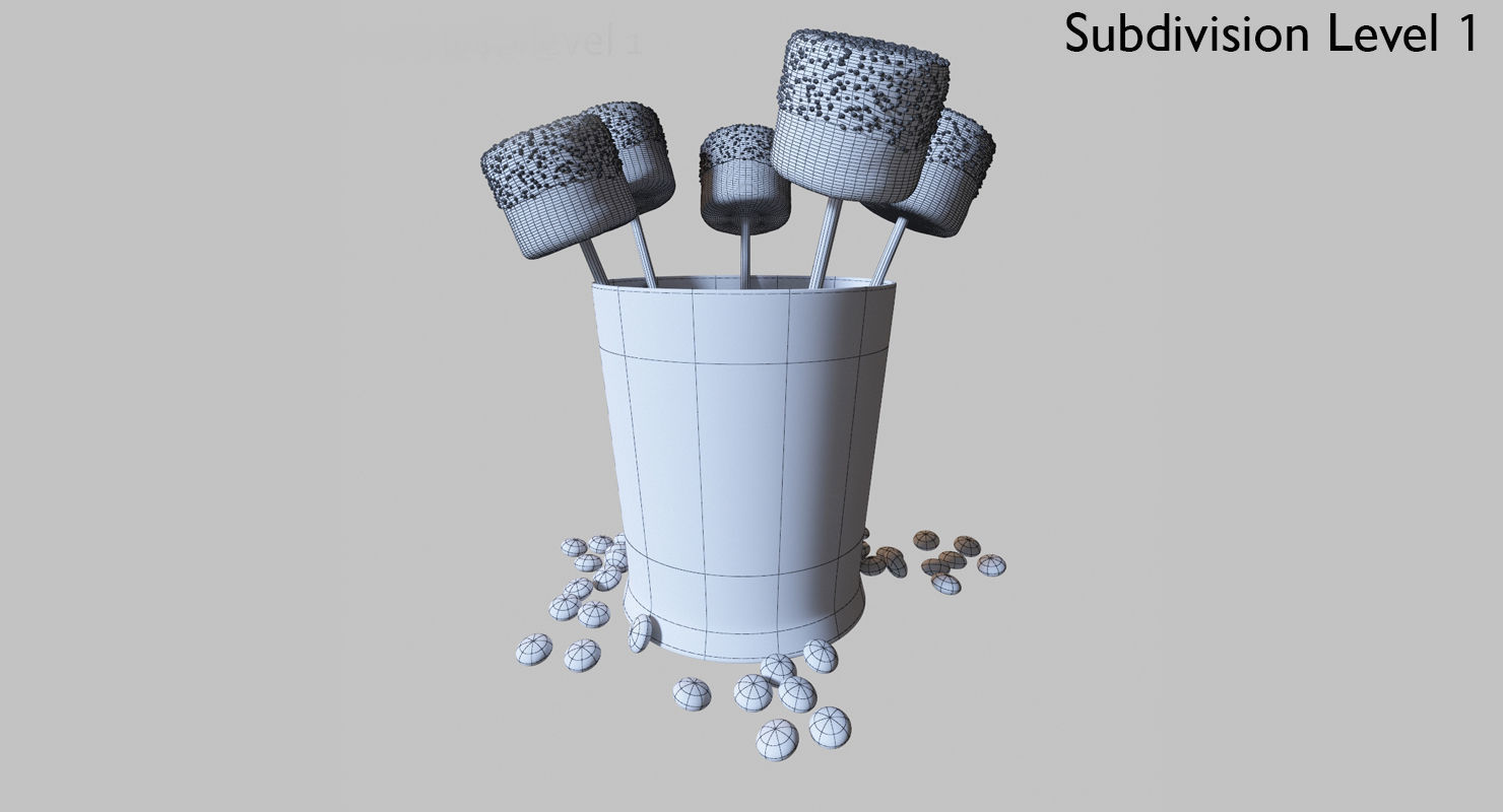 Valentines Marshmallow Pops 3D model_8