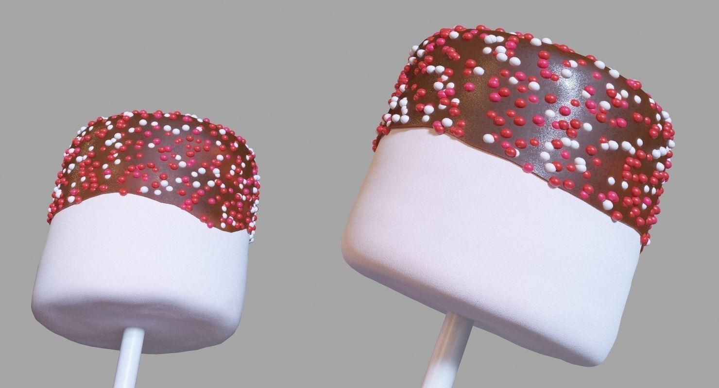 Valentines Marshmallow Pops 3D model_6