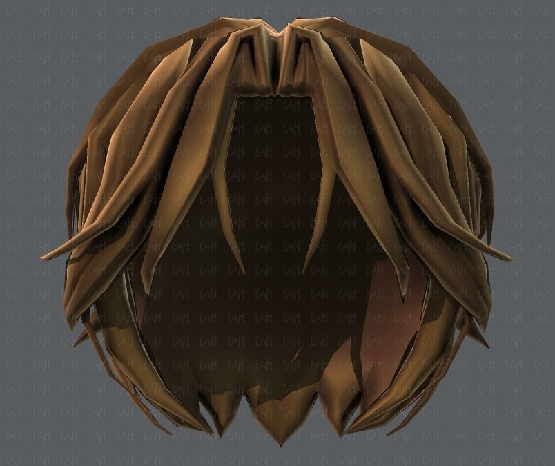 3D Hair style for boy V49 Low-poly 3D model_39