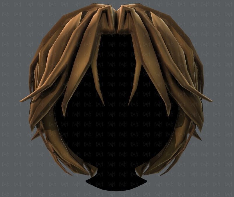3D Hair style for boy V49 Low-poly 3D model_17