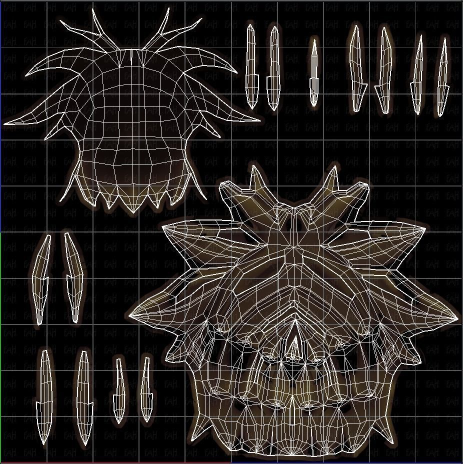 3D Hair style for boy V49 Low-poly 3D model_45