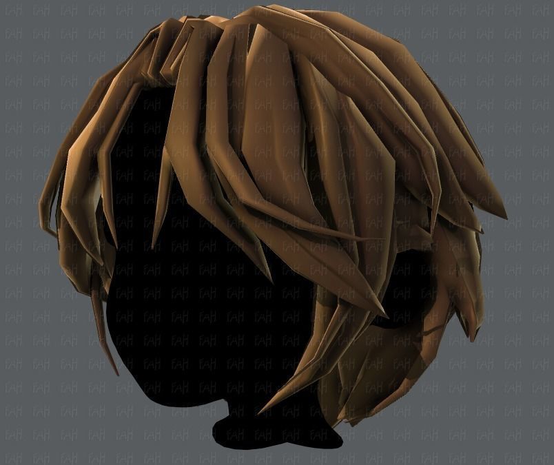 3D Hair style for boy V49 Low-poly 3D model_24