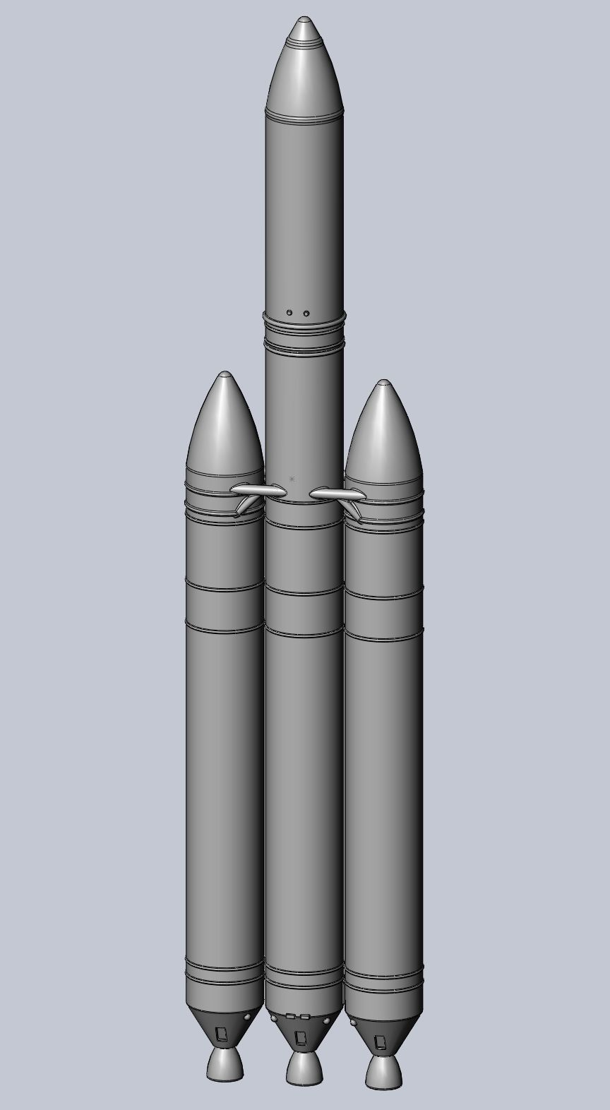 Delta IV Heavy Rocket 3D-Printable Miniature 3D print model_11