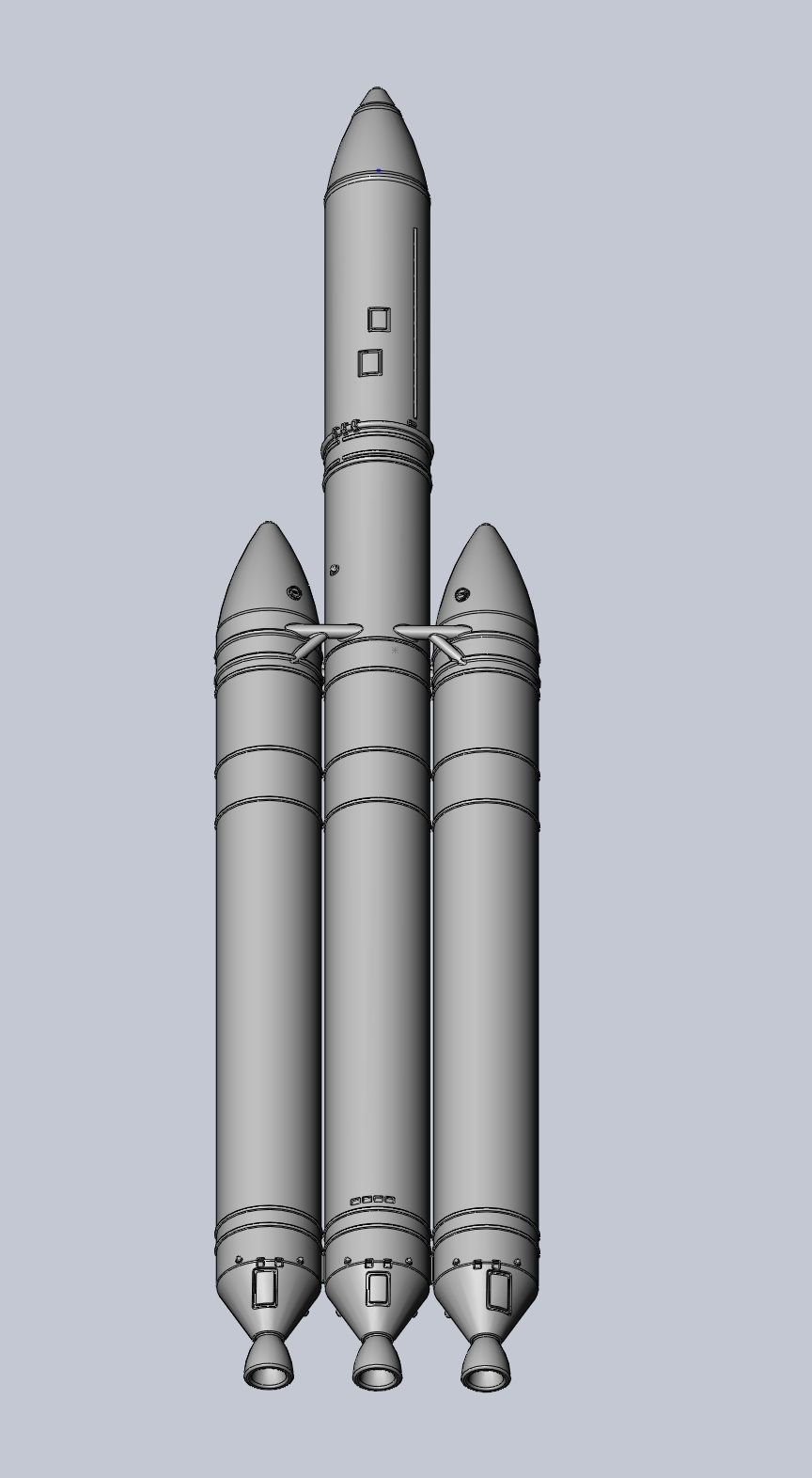 Delta IV Heavy Rocket 3D-Printable Miniature 3D print model_16