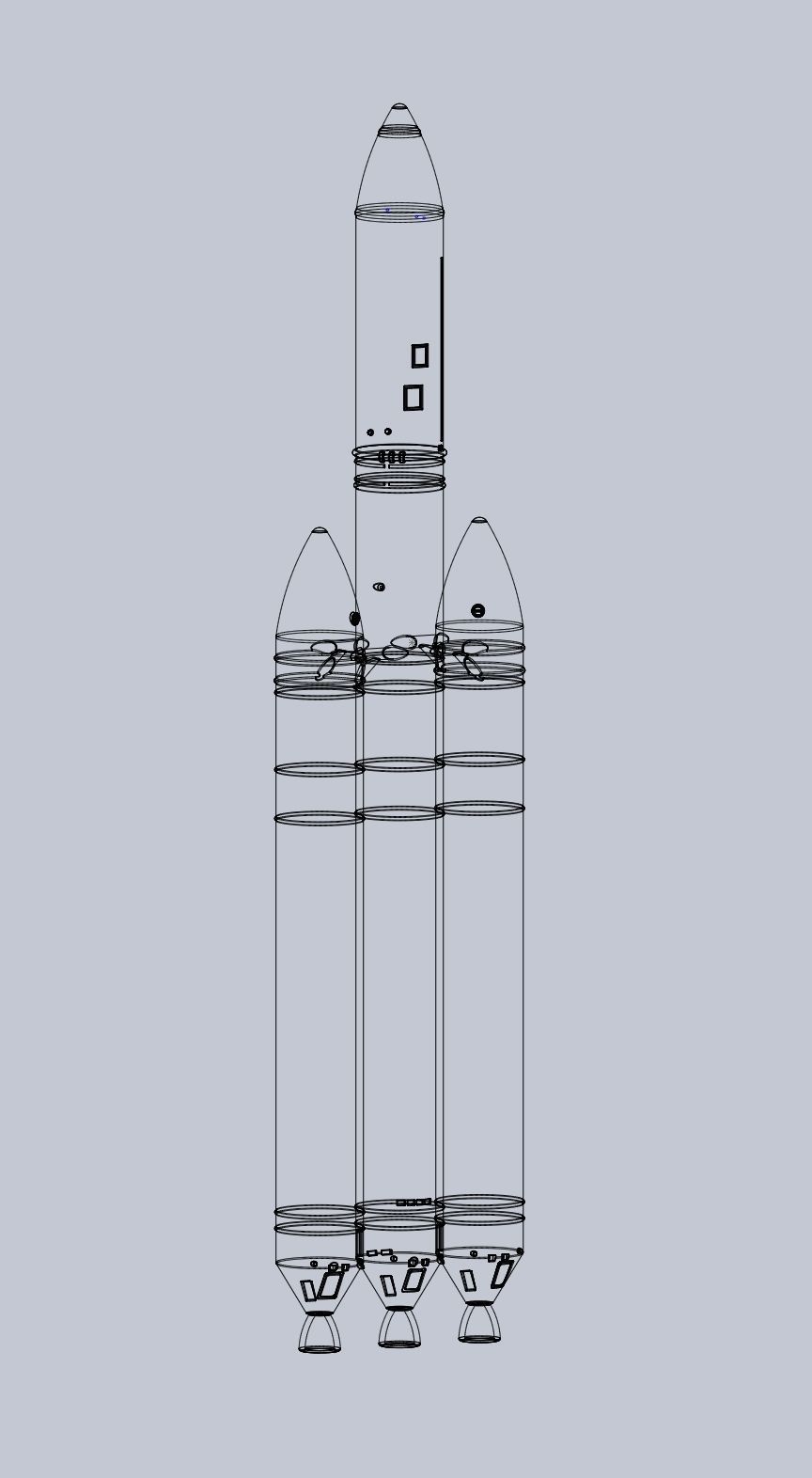Delta IV Heavy Rocket 3D-Printable Miniature 3D print model_19