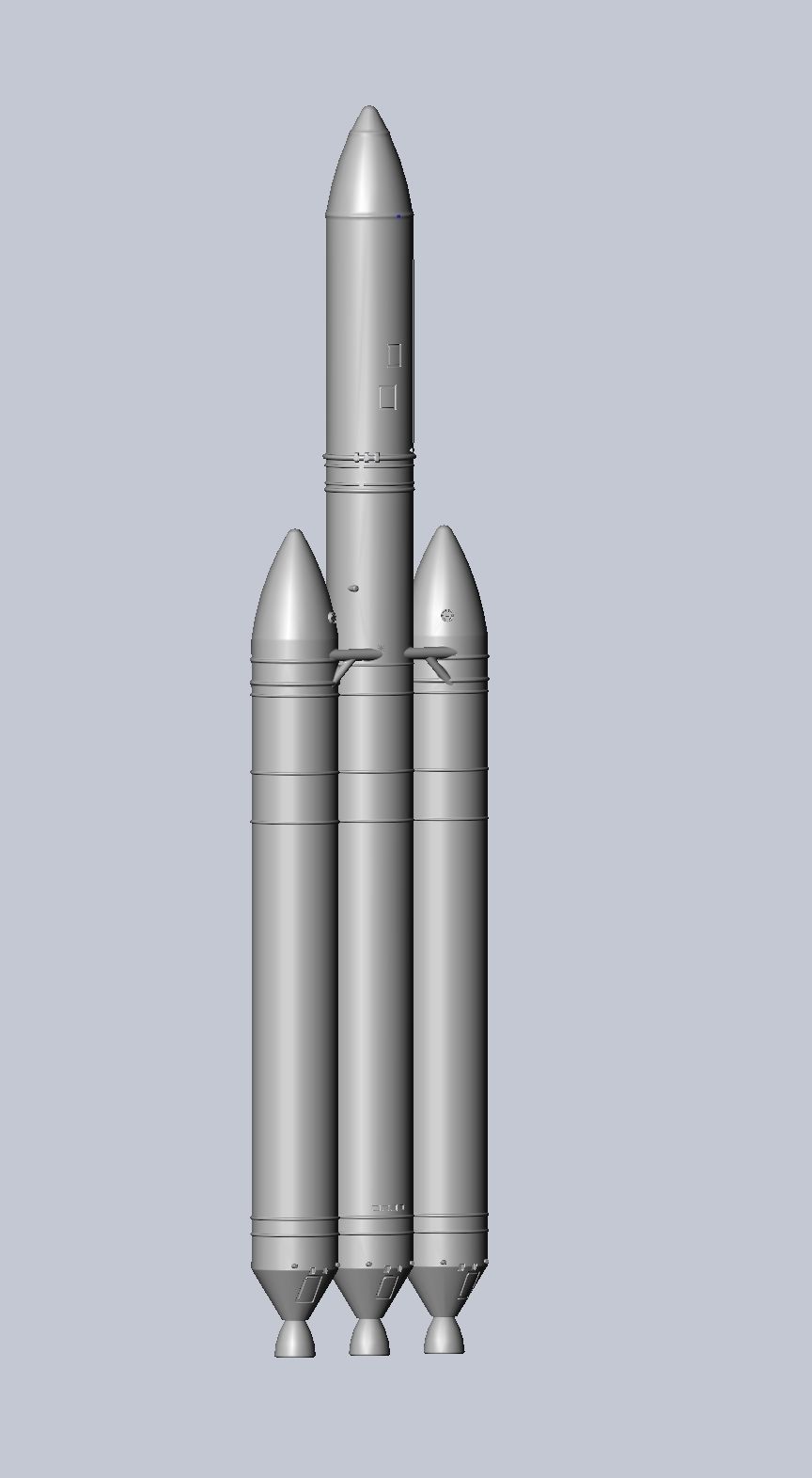 Delta IV Heavy Rocket 3D-Printable Miniature 3D print model_18