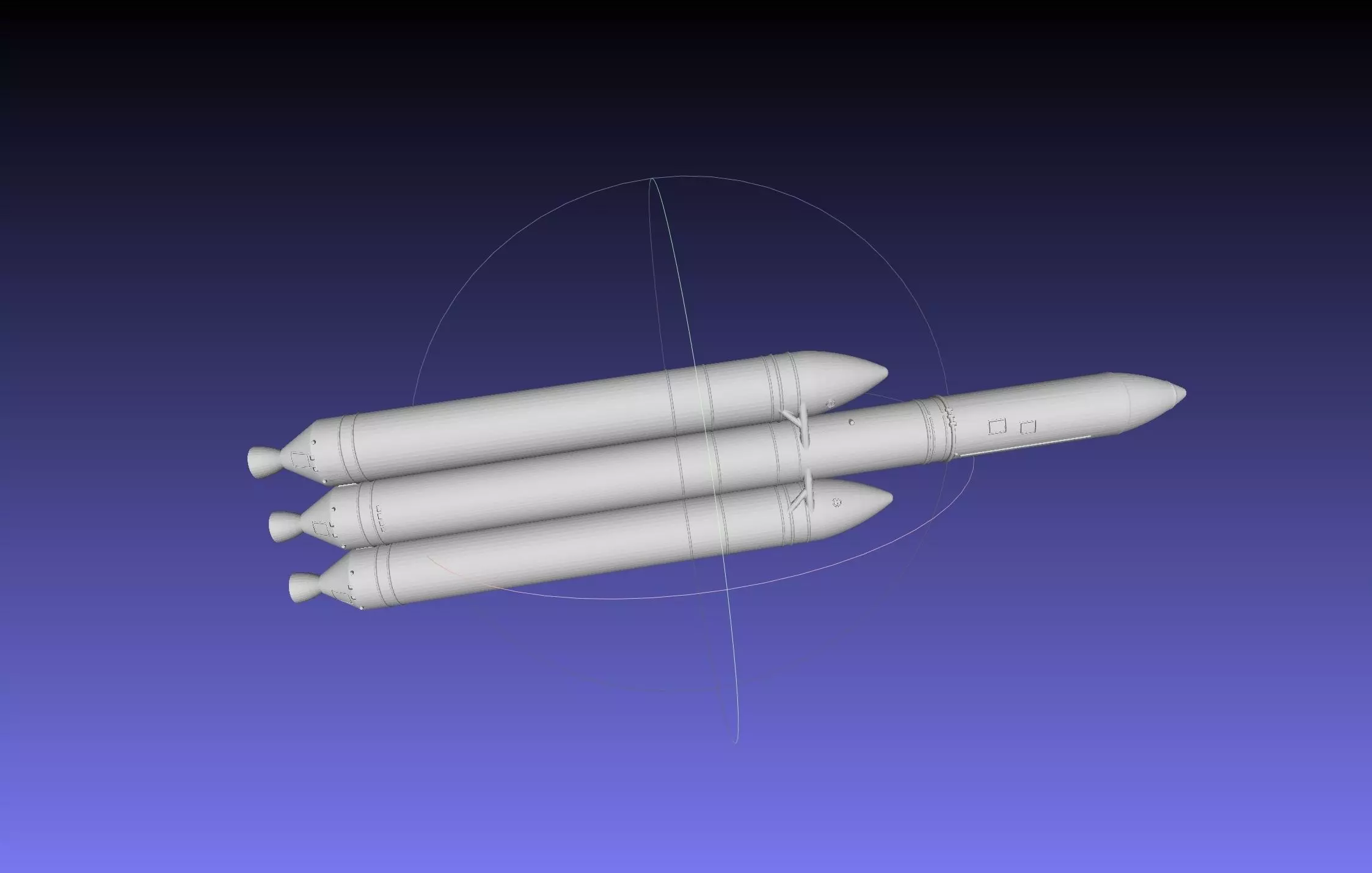Delta IV Heavy Rocket 3D-Printable Miniature 3D print model_0