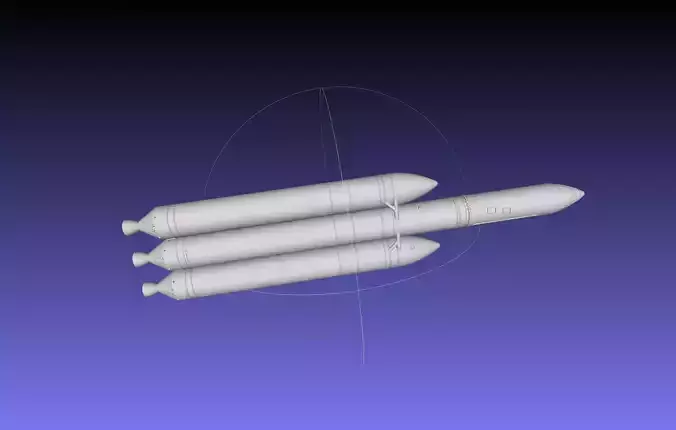 Delta IV Heavy Rocket 3D-Printable Miniature 3D print model