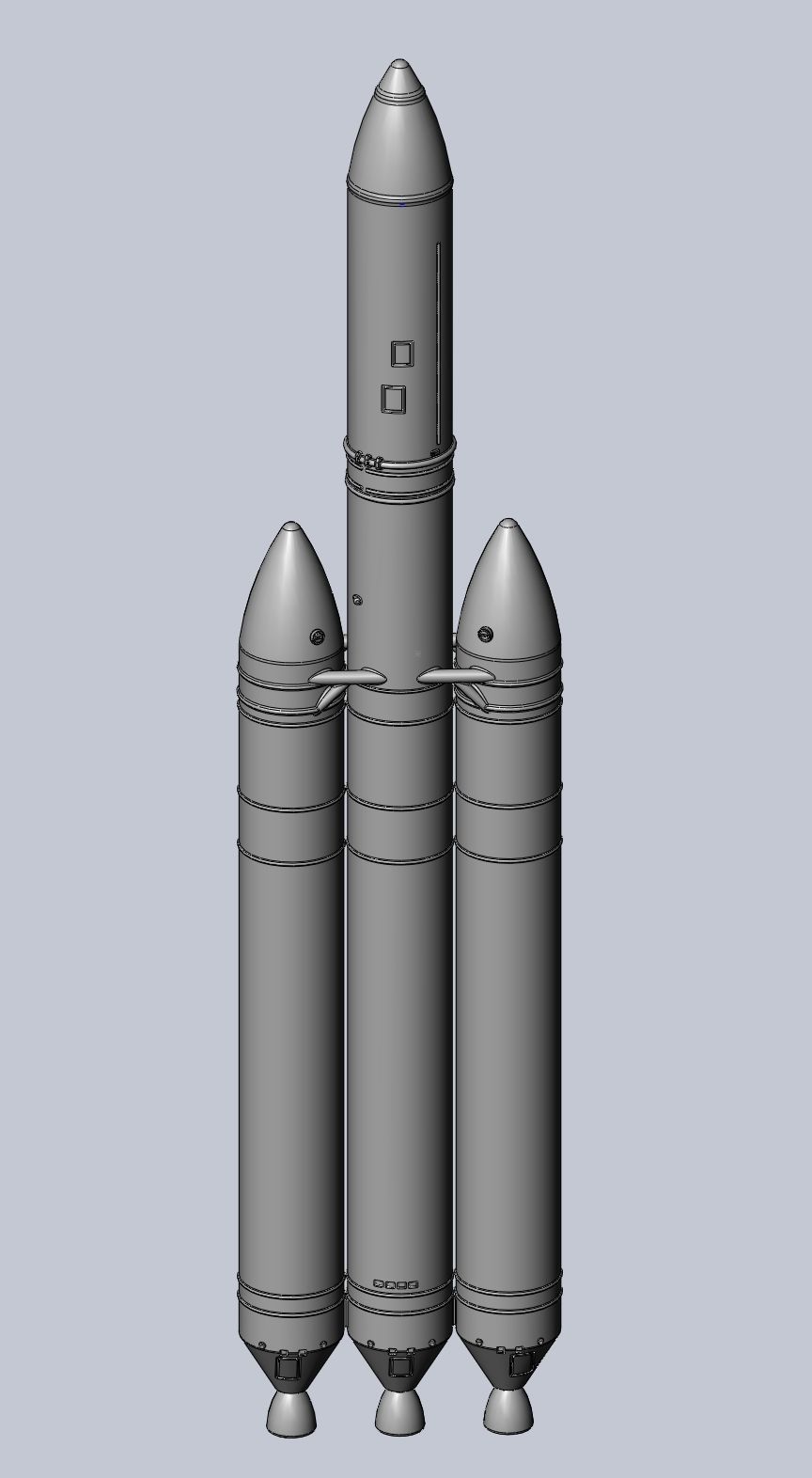 Delta IV Heavy Rocket 3D-Printable Miniature 3D print model_15